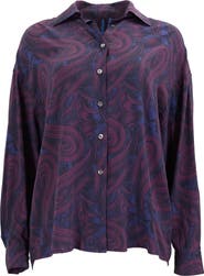 Lords of Harlech Sophie Silk Oversized Blouse