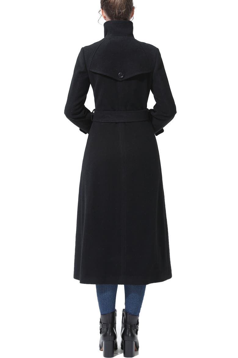 Women's Kataleya Belted Wool Coat, Alternate, color, Black