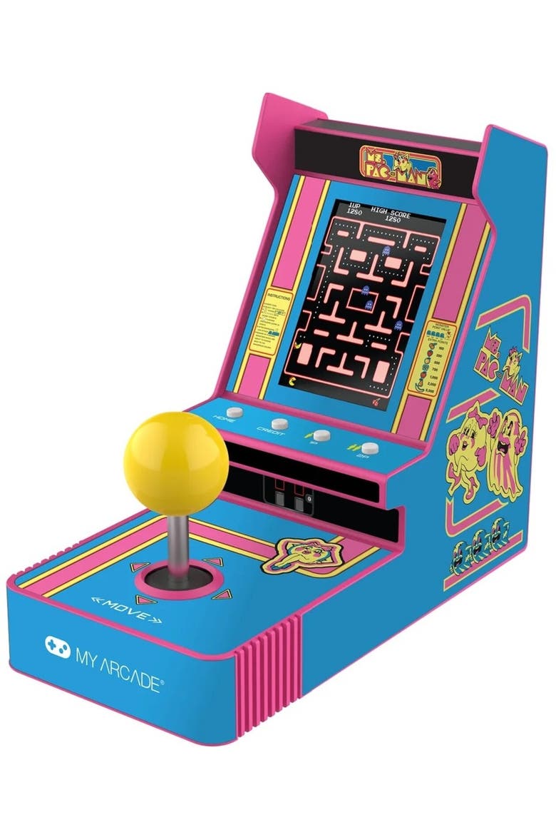 Myarcade Dgunl7074 Joystick Player Ms. Pac-Man Ret, Main, color, Multicolor