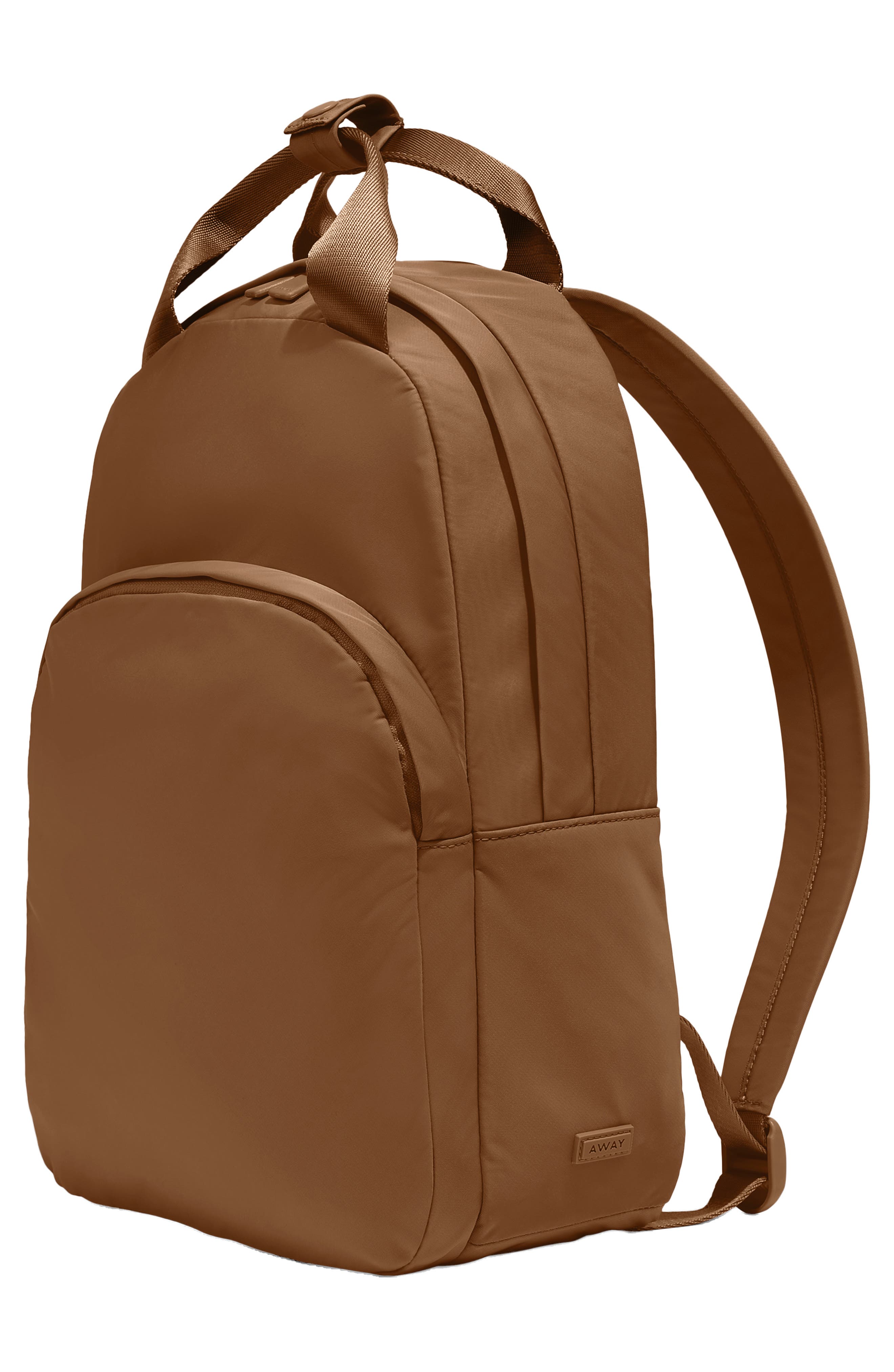 Away Small Featherlight Backpack, Alternate, color, Amaro Brown