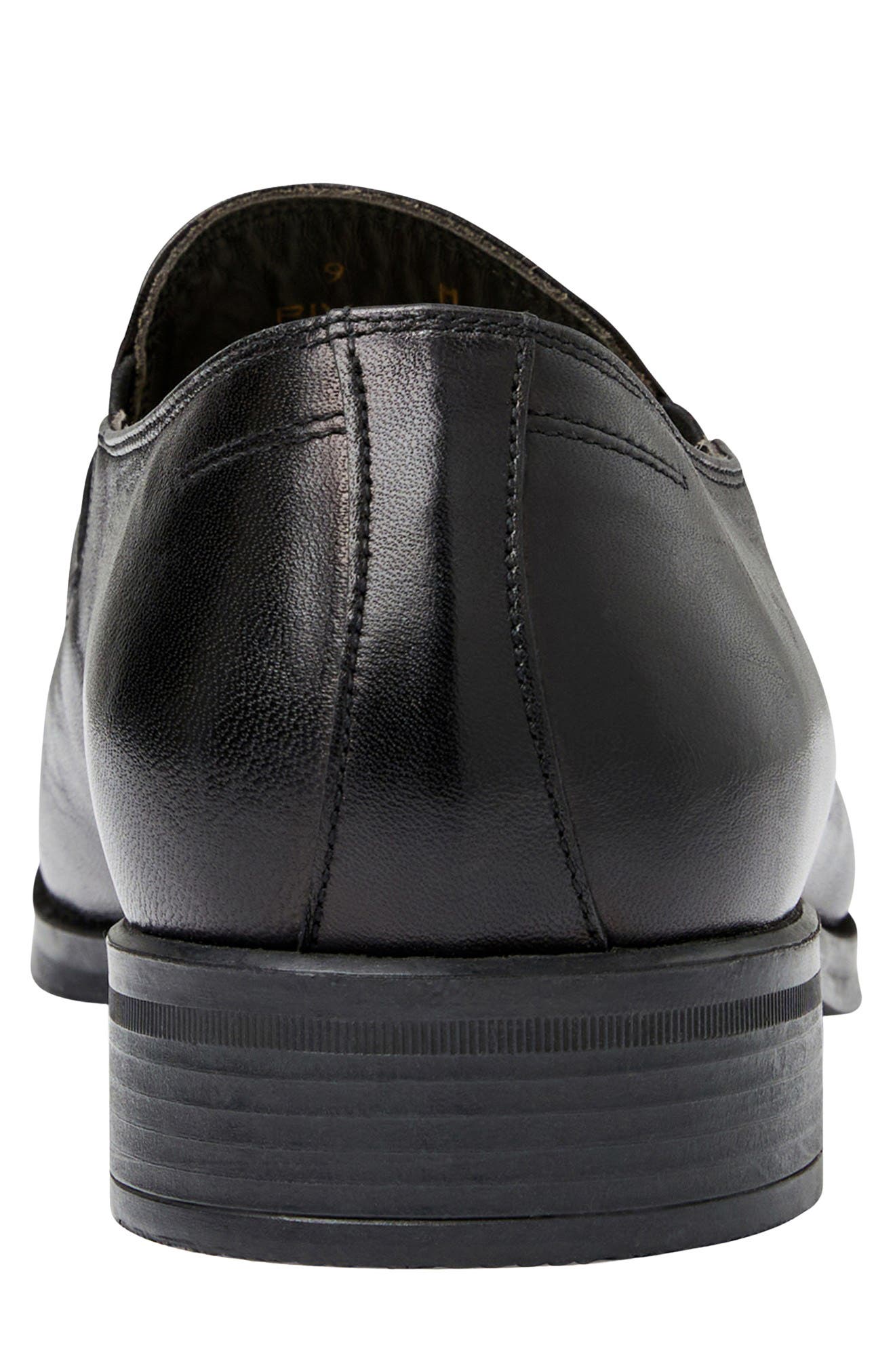 Bruno Magli Pivetto Leather Buckle Leather, Alternate, color, Black Leather