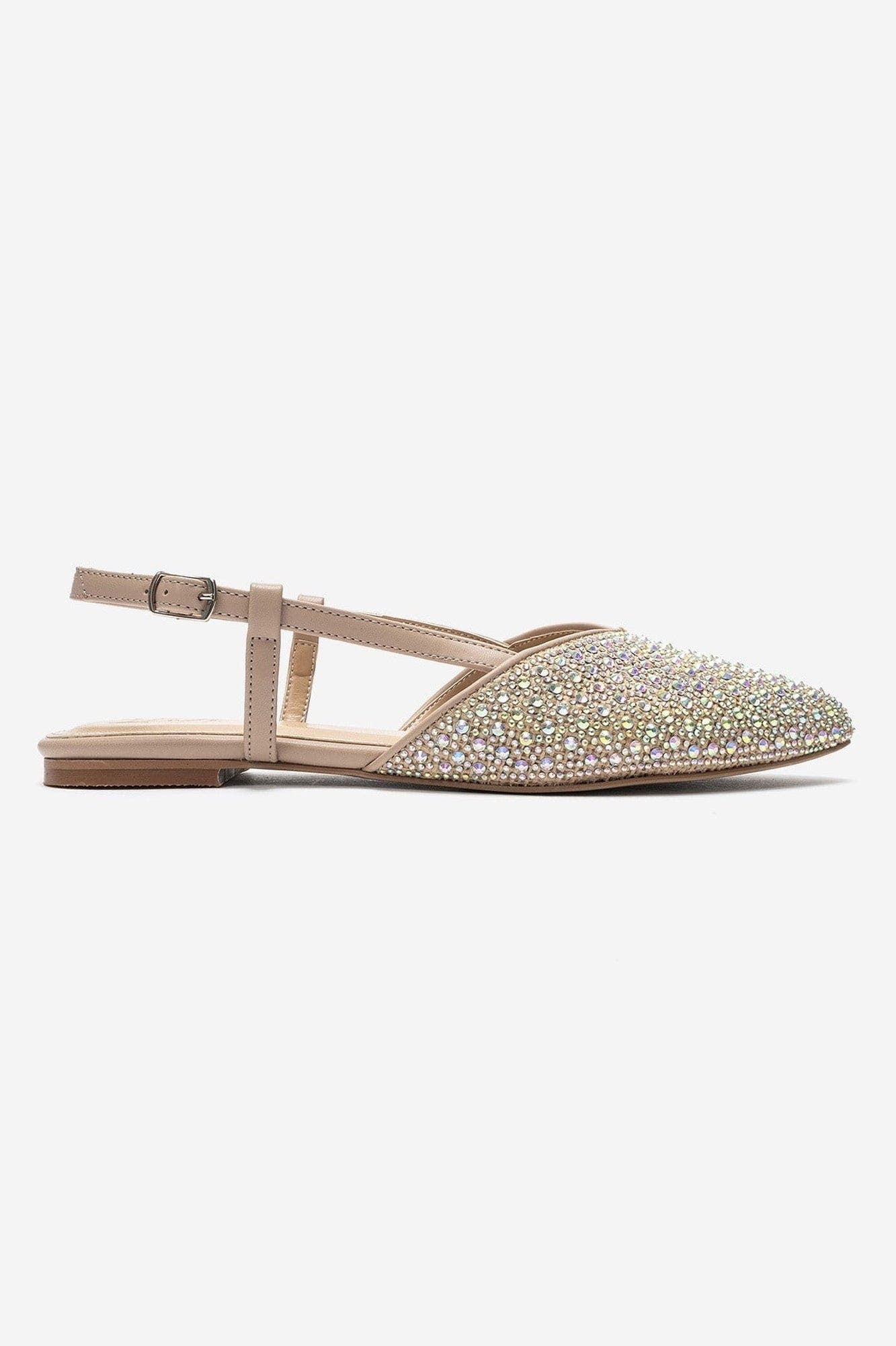 Rexton Embellished Slingback Pump, Alternate, color, Nude Beaded