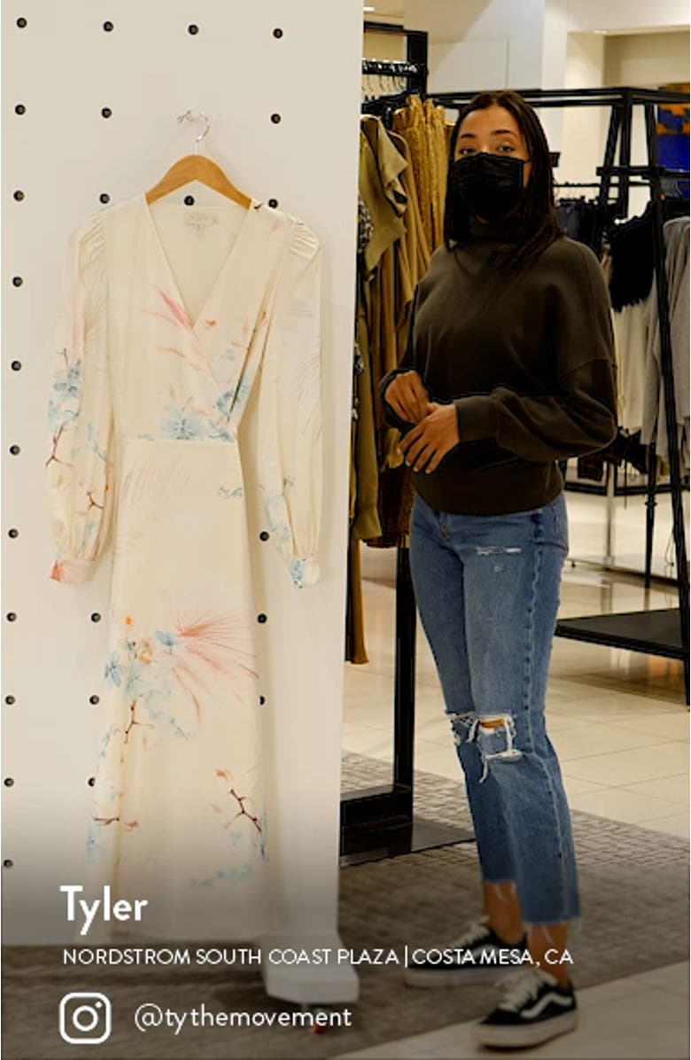Floral Long Sleeve Maxi Dress, sales video thumbnail