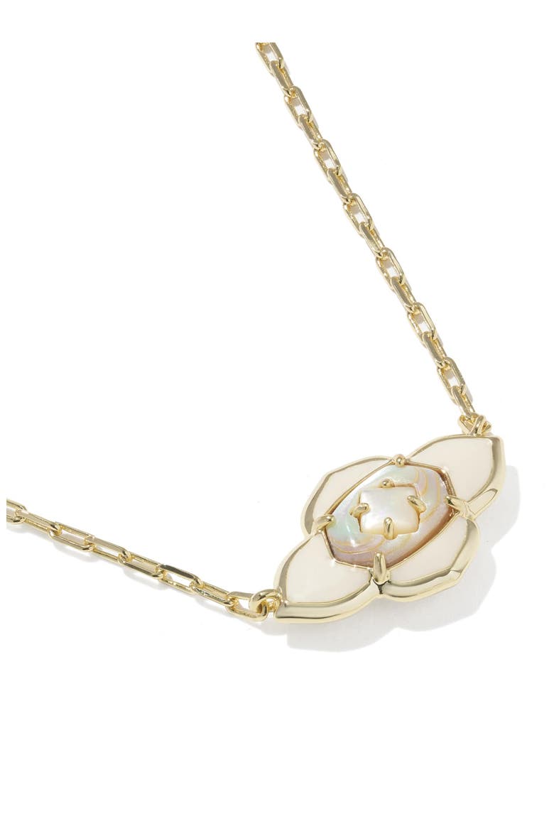 Abbie Short Medallion Pendant Necklace, Alternate, color, GOLD NEUTRAL MIX