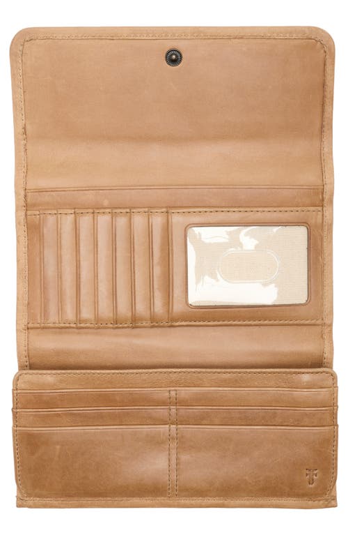 Frye Melissa Leather Wallet In Blue