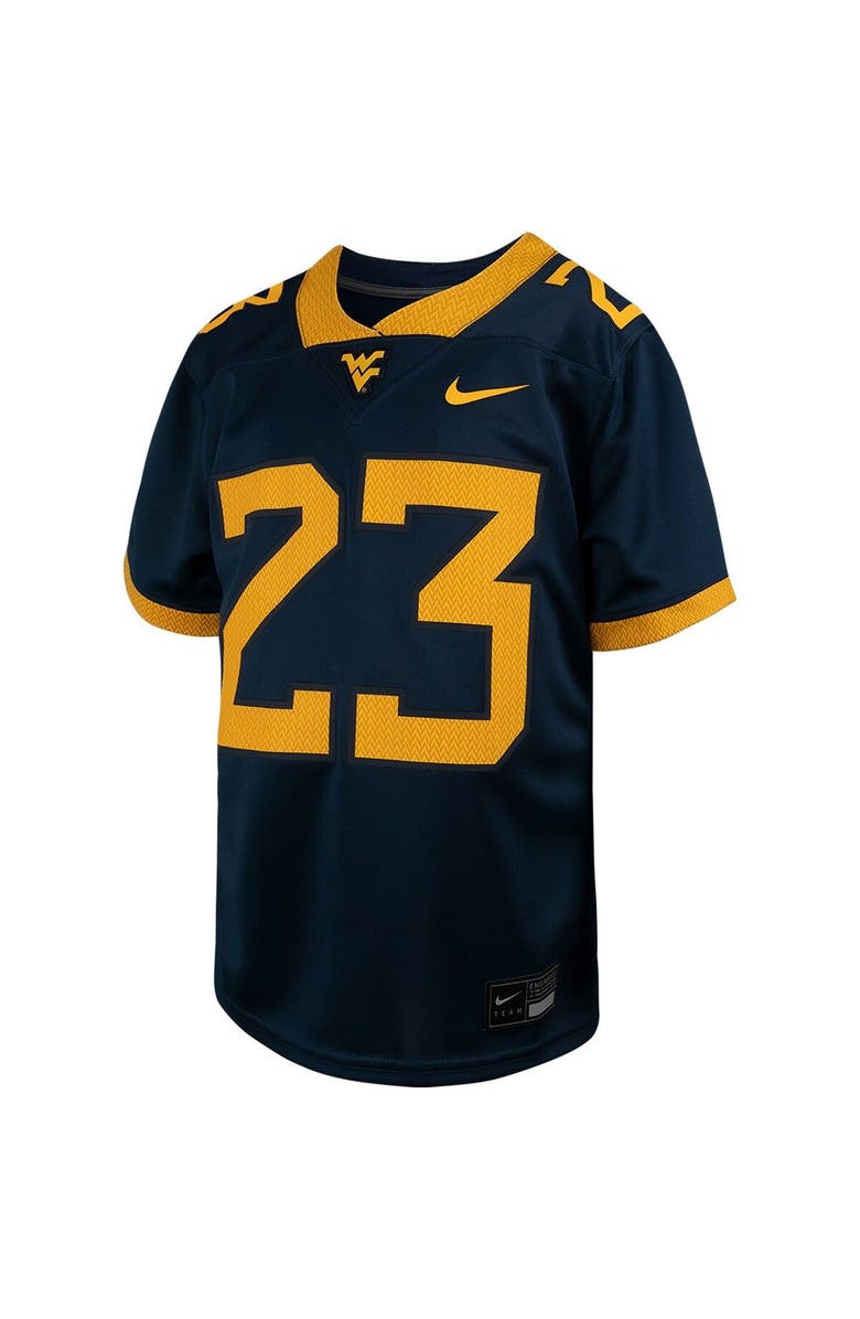 Nike Youth Nike #23 Navy West Virginia Mountaineers Untouchable Replica Game Jersey, Alternate, color,