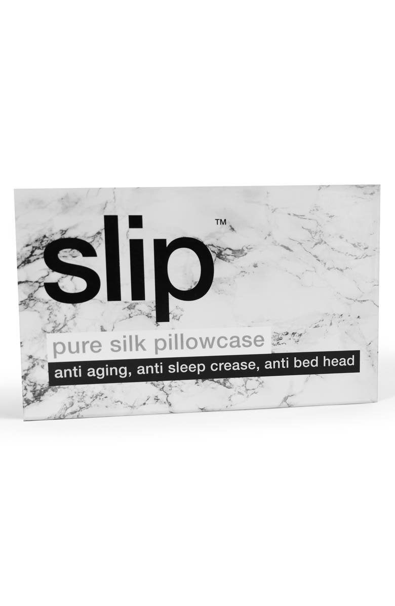 slip <sup
™</sup
 for beauty sleep Slipsilk<sup
™</sup
 Pure Silk Pillowcase, Alternate, color, Marble