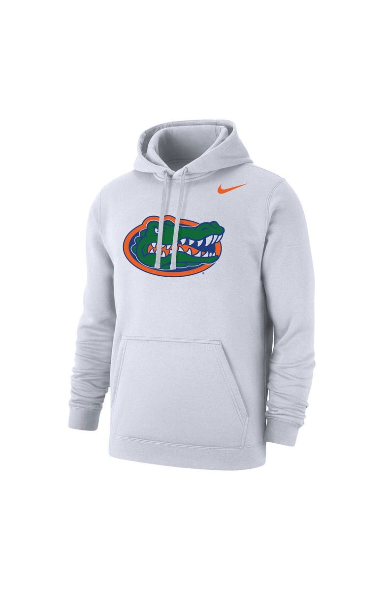 Nike Men's Nike White Florida Gators Logo Club Pullover Hoodie, Alternate, color, 