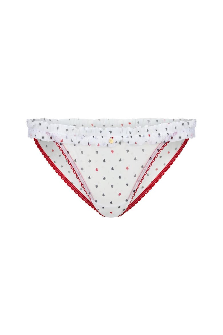 Susie Bikini Panties, Main, color, Heart white