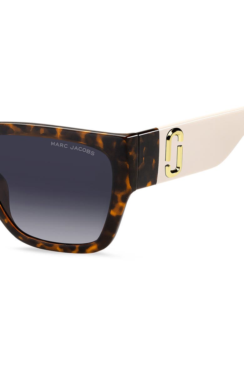 Marc Jacobs 57mm Square Sunglasses, Alternate, color, Havana Beige