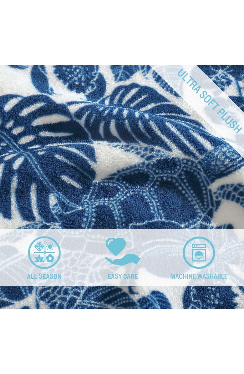 Tommy Bahama Turtle Bay Throw Blanket, Alternate, color, Dark Blue