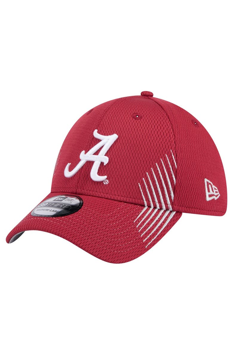 New Era Men's New Era Crimson Alabama Crimson Tide Active Slash Sides 39THIRTY Flex Hat, Alternate, color, 