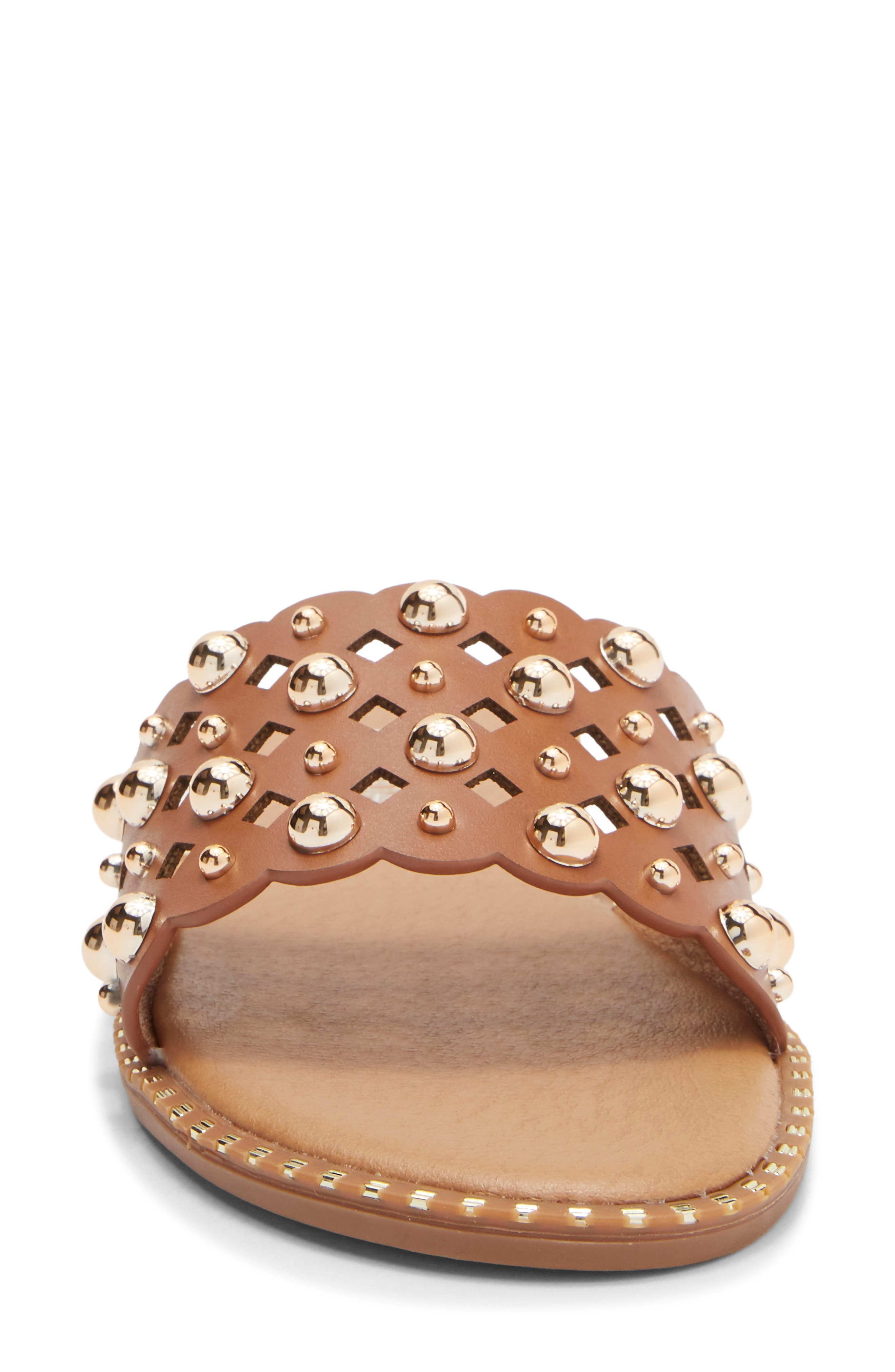 Mick Flat Sandal, Alternate, color, TAN PU