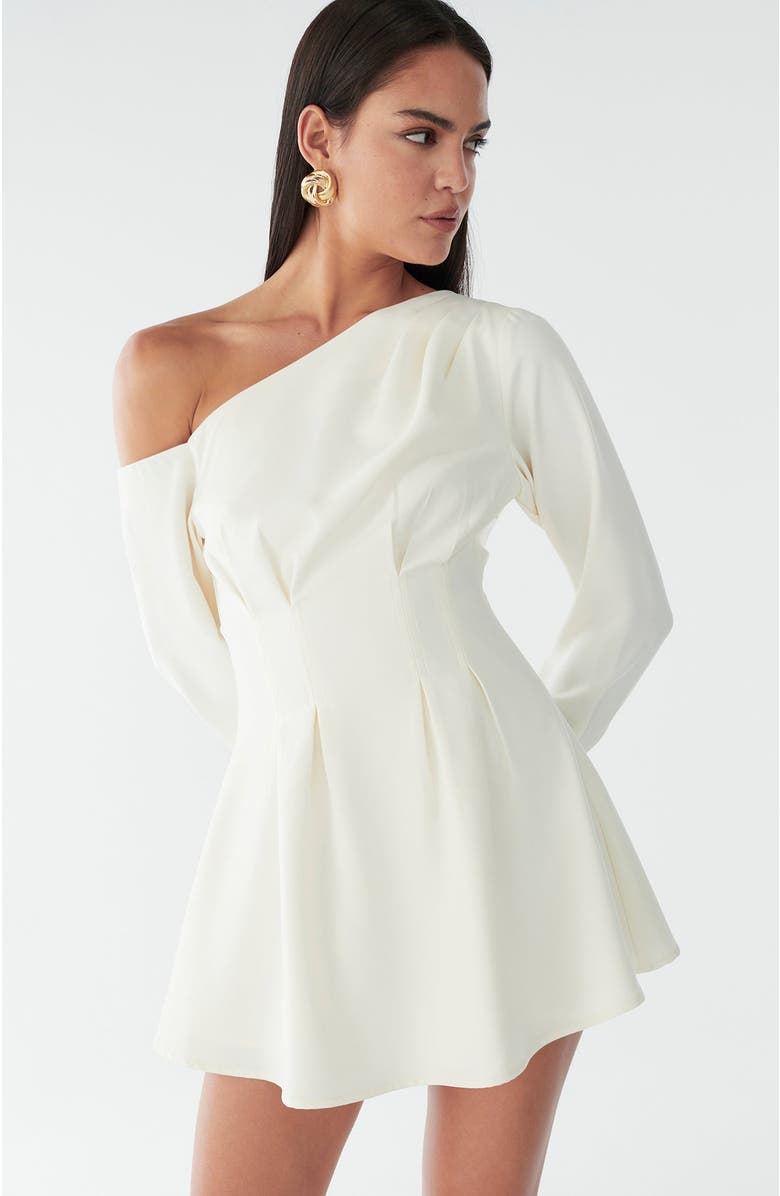 BWLDR Dorothy Mini Dress, Alternate, color, Off White
