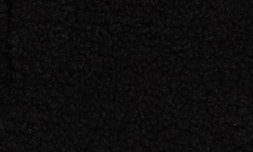 Hudson Jeans Faux Shearling Hooded Jacket In Black