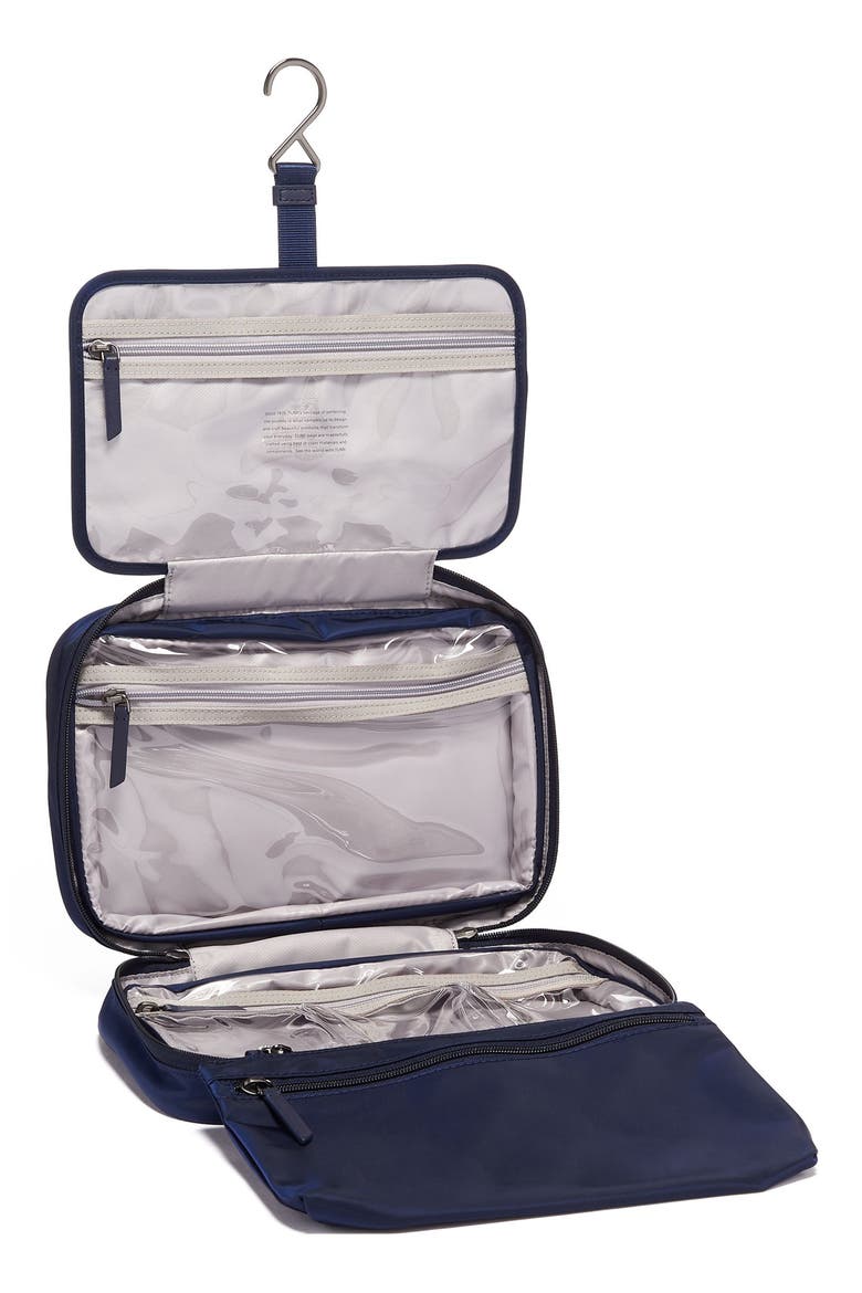 Voyageur Madina Nylon Cosmetics Case, Alternate, color, MIDNIGHT