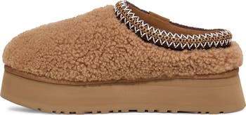 Tazz Maxi Curly Genuine Shearling Platform Slipper