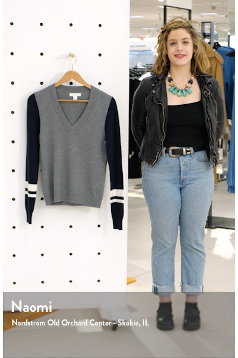 Stripe V-Neck Sweater video