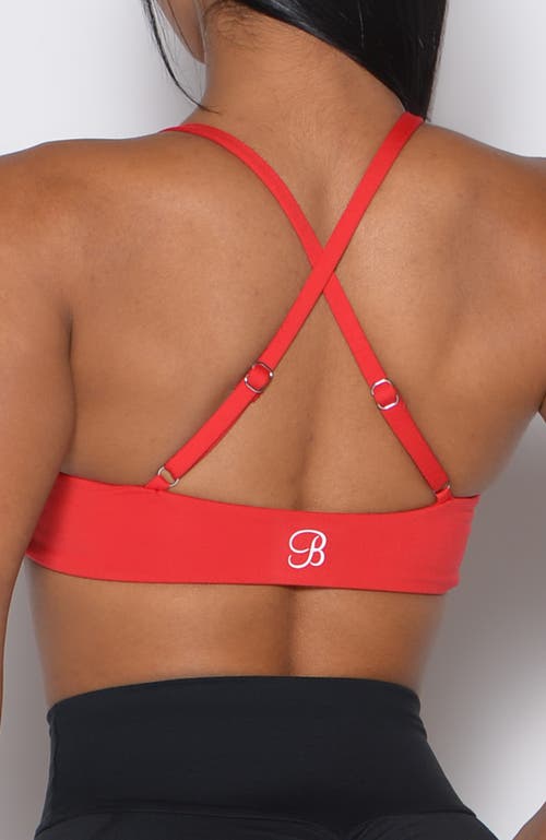 Bombshell Sportswear Twist Mini Bra In Red