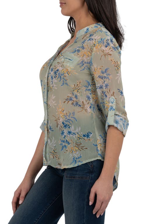KUT FROM THE KLOTH KUT FROM THE KLOTH JASMINE CHIFFON BUTTON-UP SHIRT