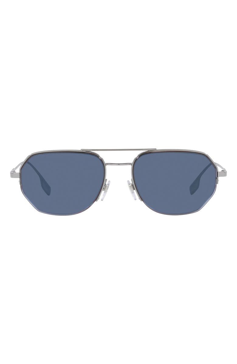 Burberry 57mm Aviator Sunglasses, Main, color,