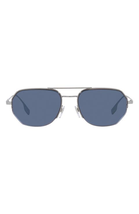 57mm Aviator Sunglasses