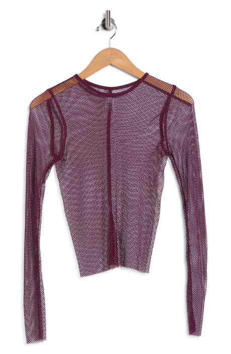 Zani Long Sleeve Mesh Top
