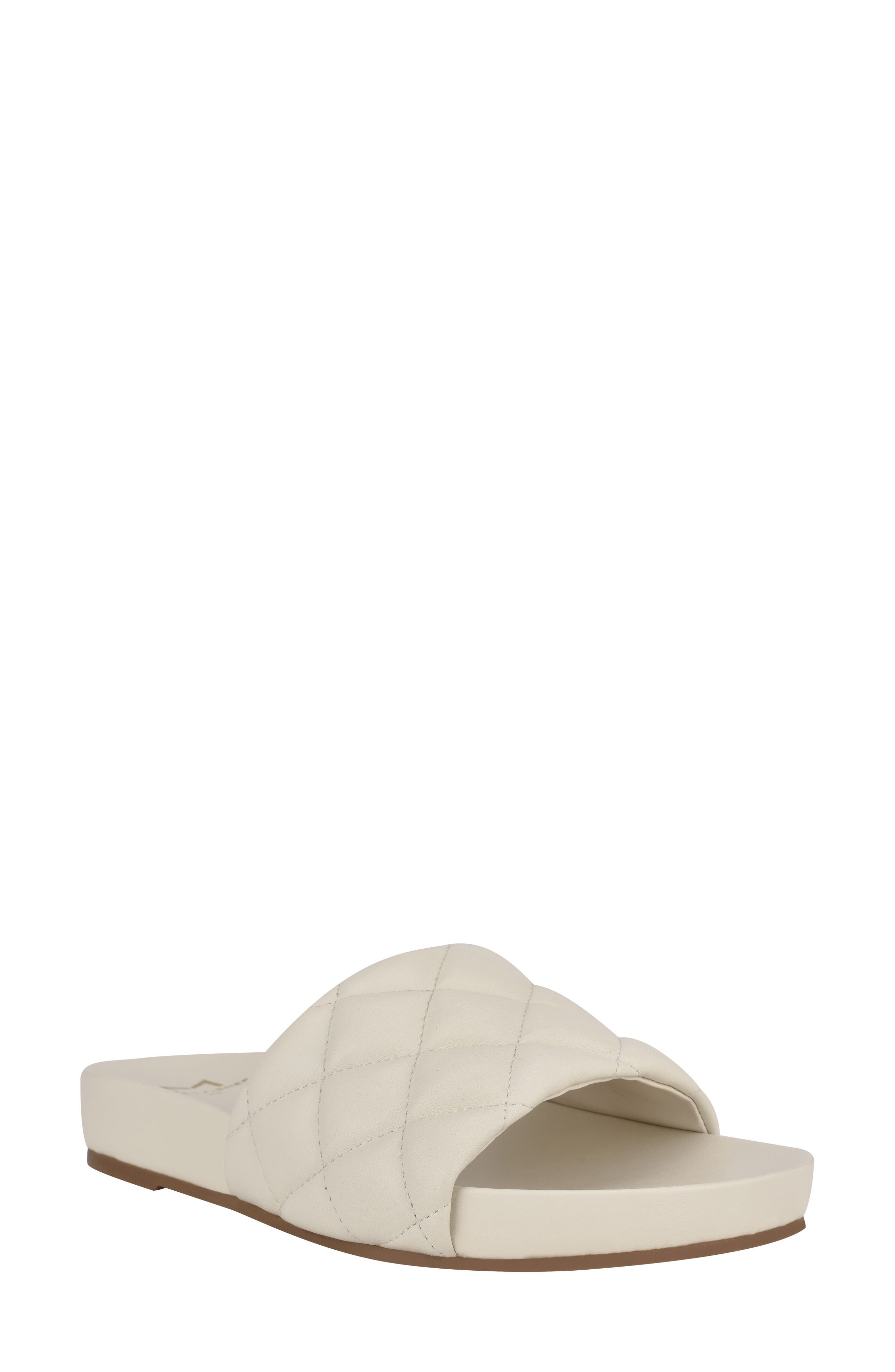 Imenal Slide Sandal, Main, color, CHIC CREAM LEATHER