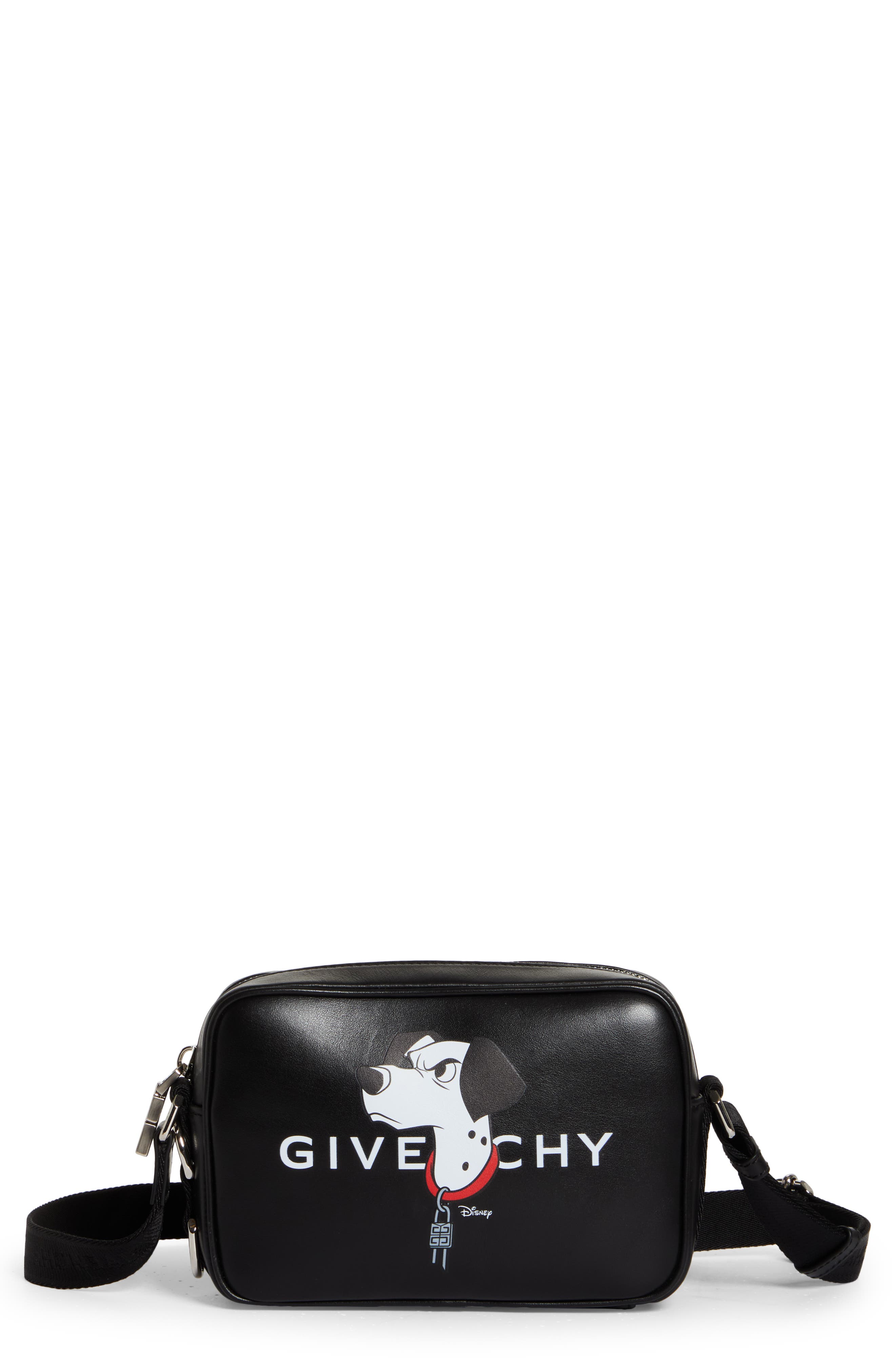 Givenchy Disney x Givenchy '101 Dalmatians' Leather Camera Bag, Main, color, 