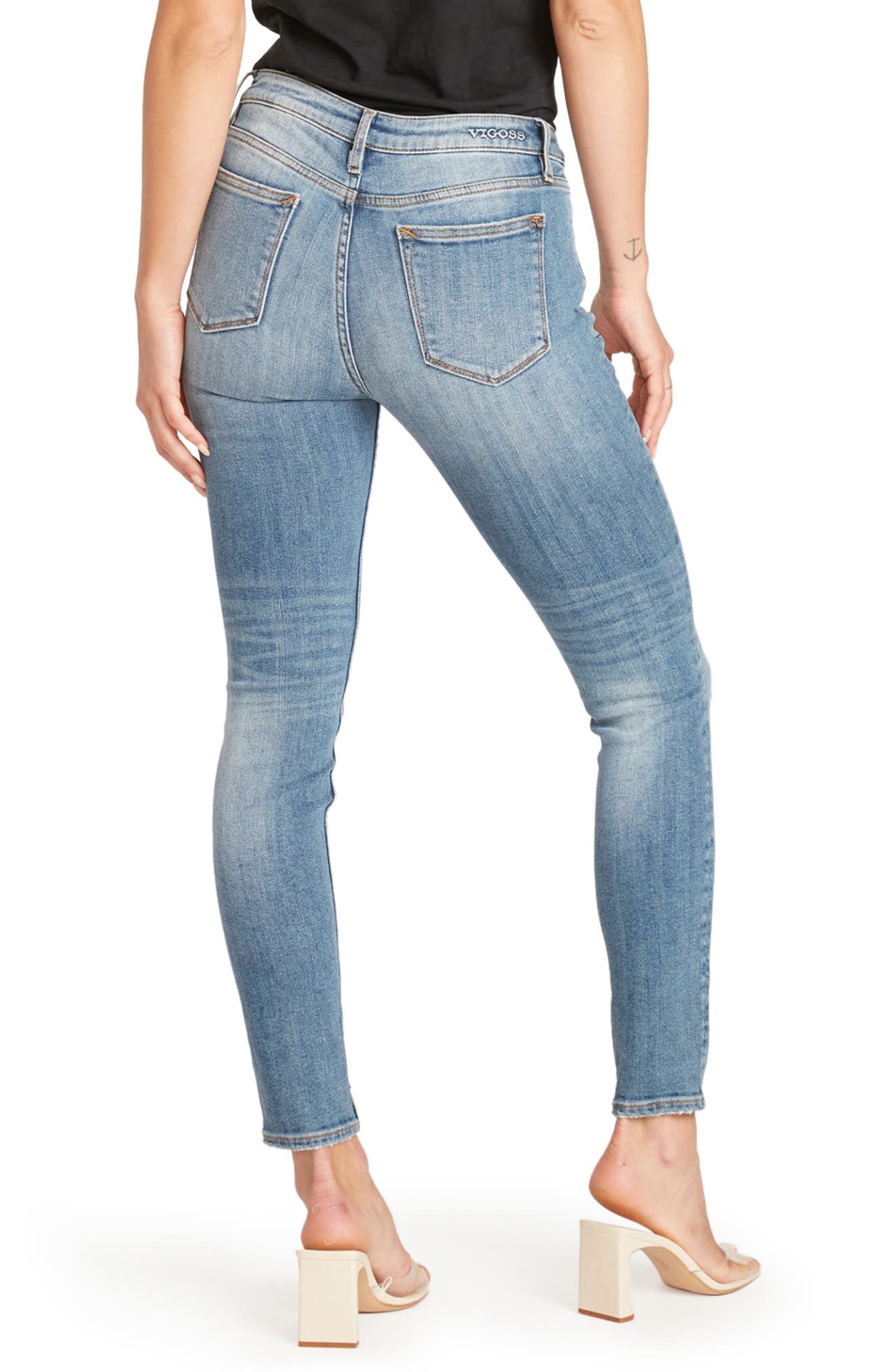 Jagger Distressed Crop Skinny Jeans - image 2
