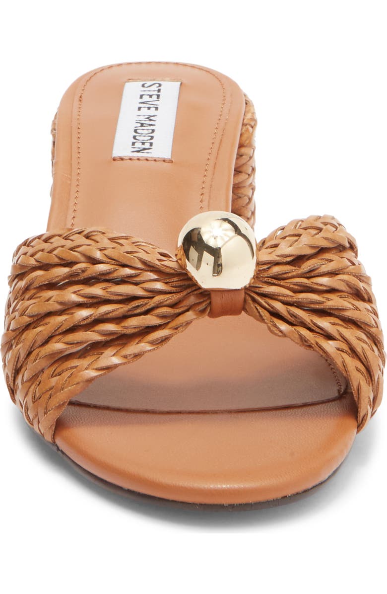 Steve Madden Melodee Woven Slide Sandal, Alternate, color, Natural