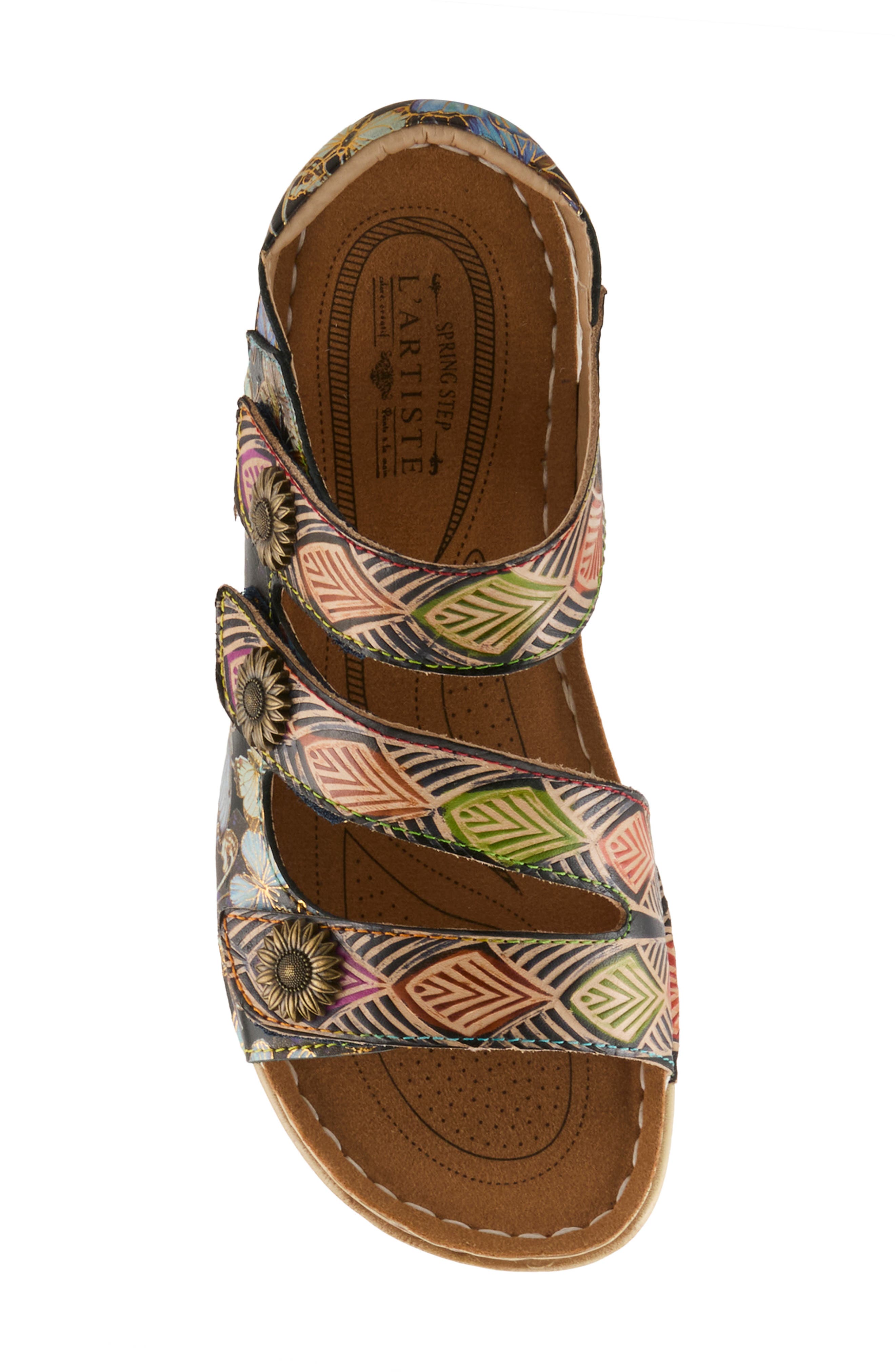 L'Artiste by Spring Step Versa Slingback Wedge Sandal, Alternate, color, 