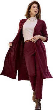 Jessica London Fine Gauge Duster Cardigan