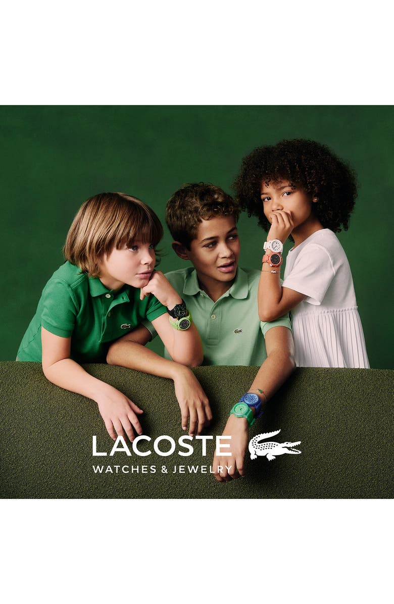 Lacoste Kids' Rider Silicone Strap Watch, 36mm, Main, color, 