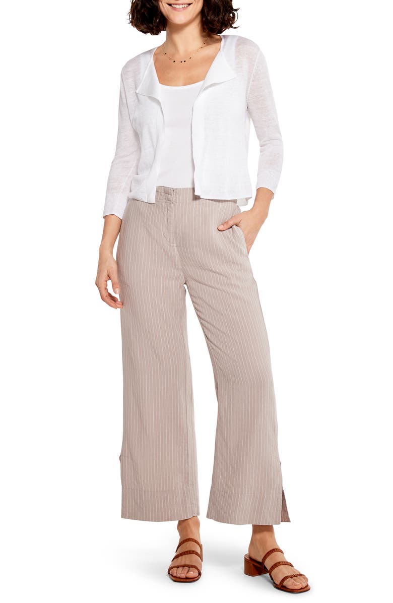 NIC+ZOE Open Front Linen Blend Cardigan, Alternate, color, 