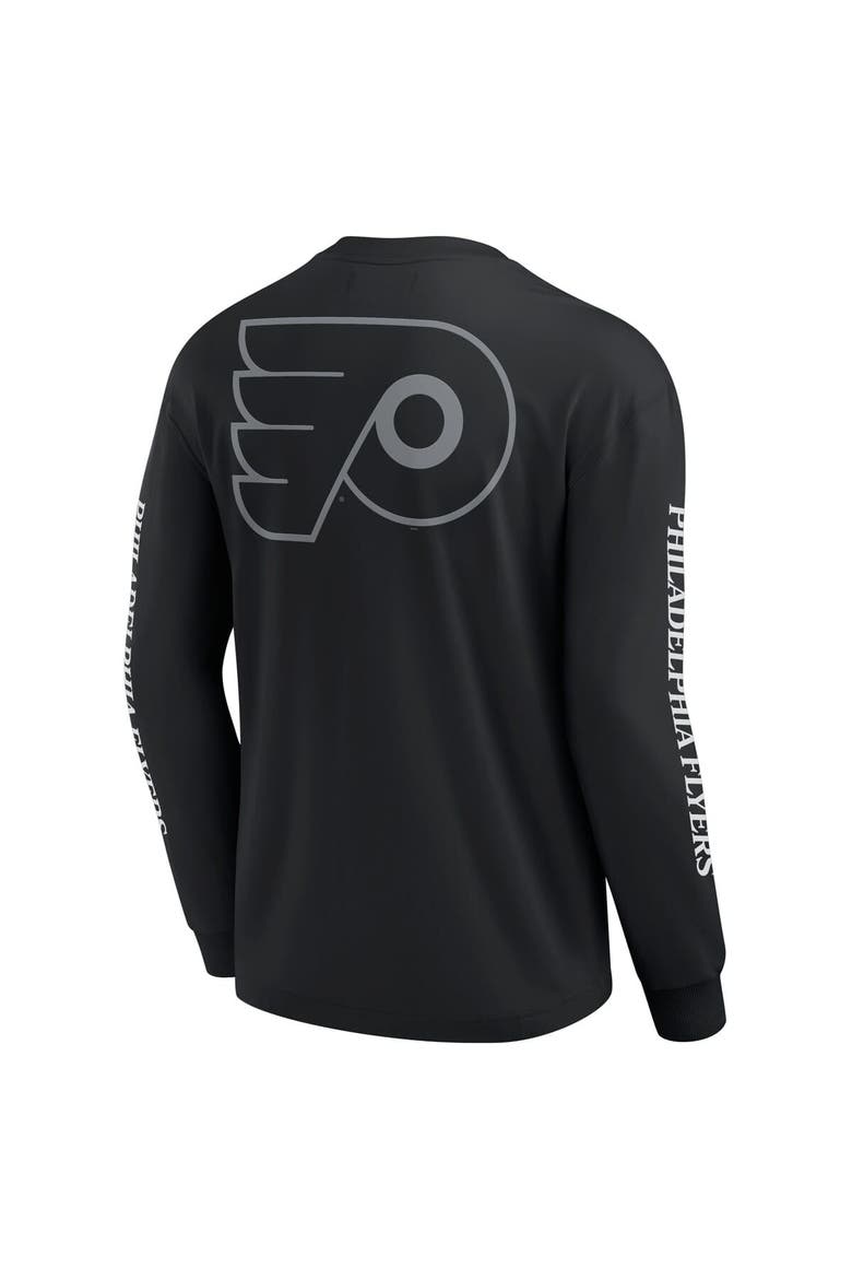Men's Fanatics Black Philadelphia Flyers Elements Strive Long Sleeve T-Shirt, Alternate, color, Black