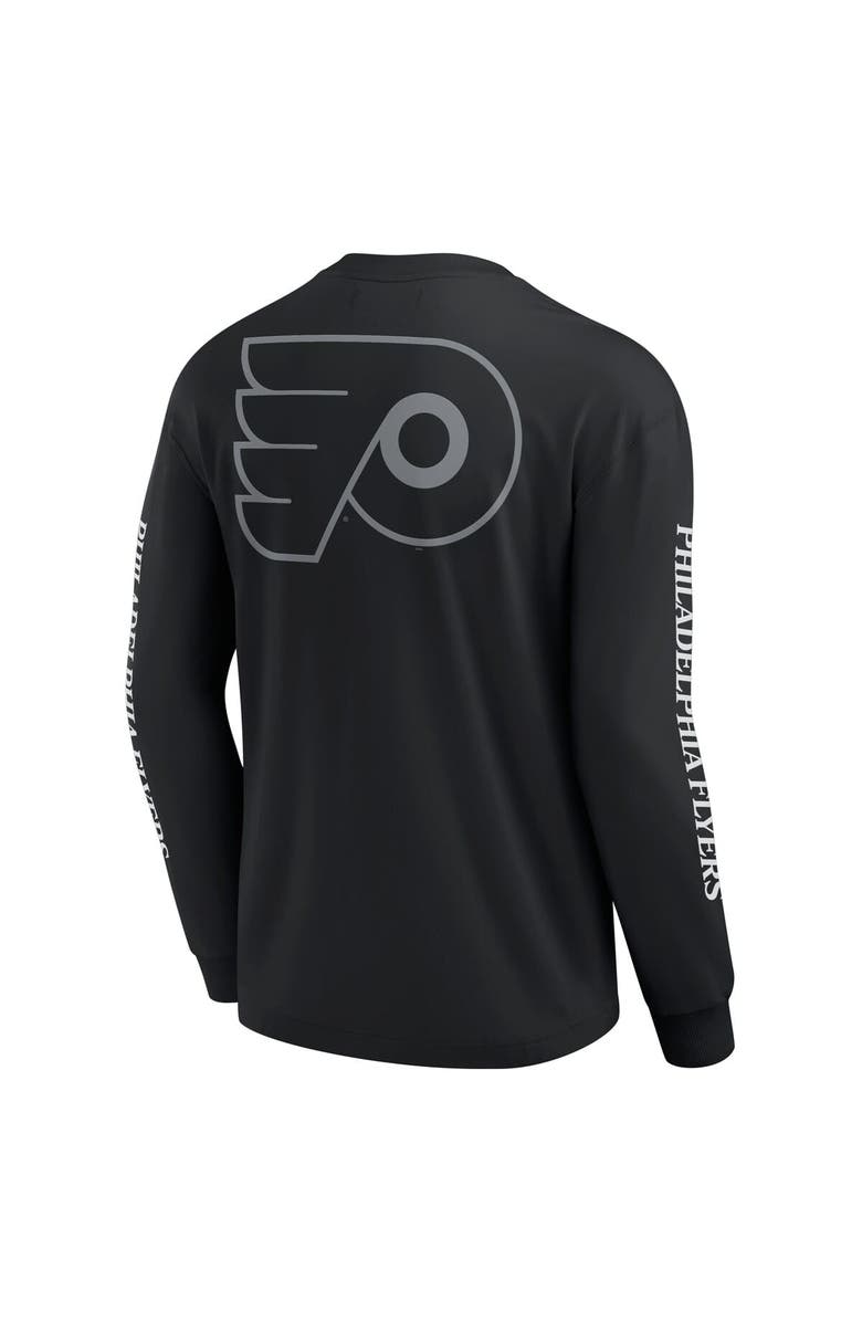 FANATICS Men's Fanatics Black Philadelphia Flyers Elements Strive Long Sleeve T-Shirt, Alternate, color, Black