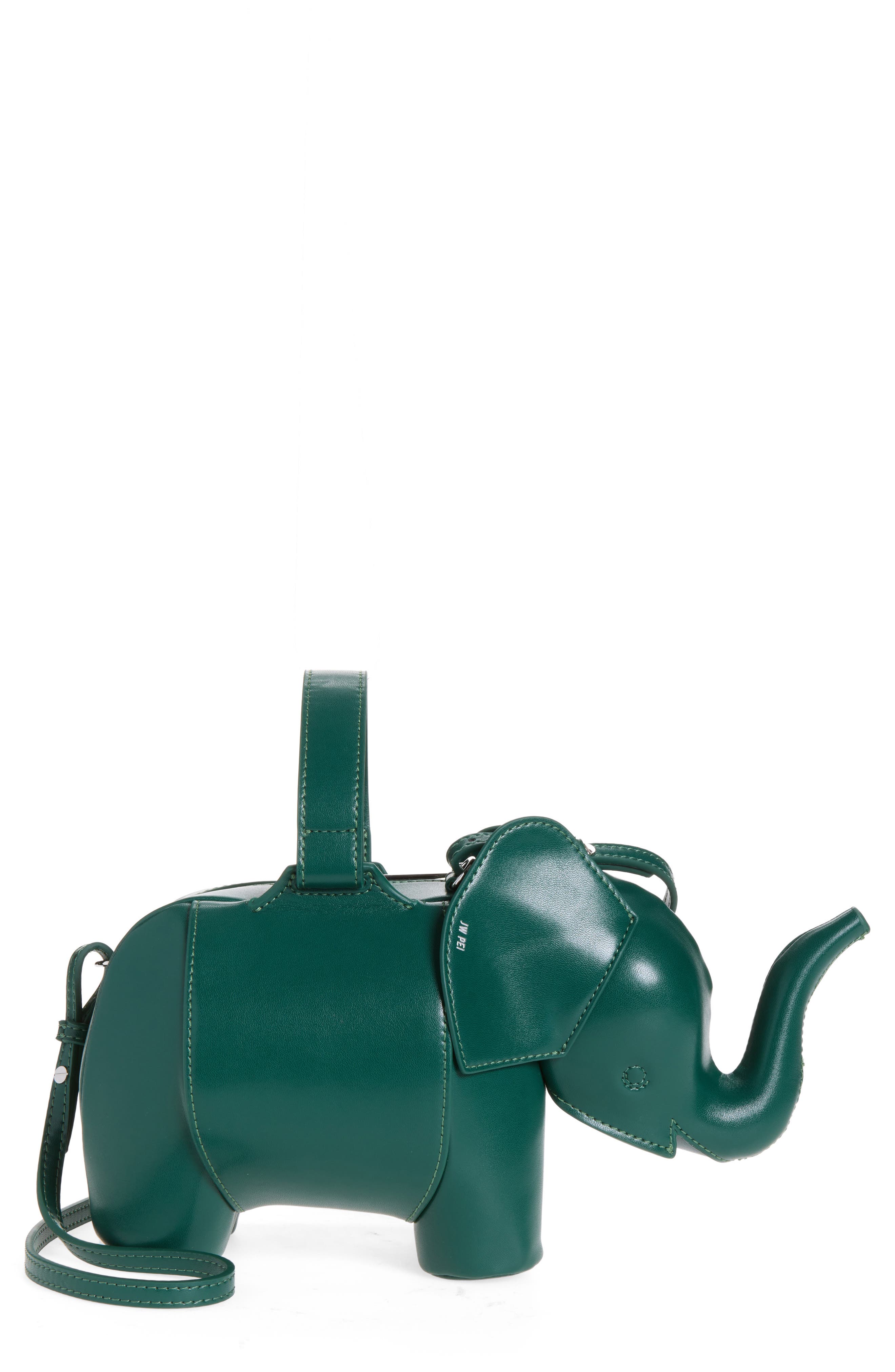 Claire Elephant Handbag, Main, color, GREEN