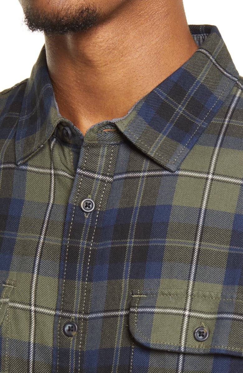 Vans Sycamore Plaid Flannel Button-Up Shirt, Alternate, color, 