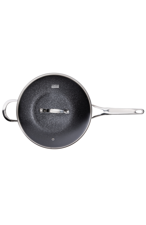 Cuisine::pro ® Ironroc Wok With Lid 12" In Black