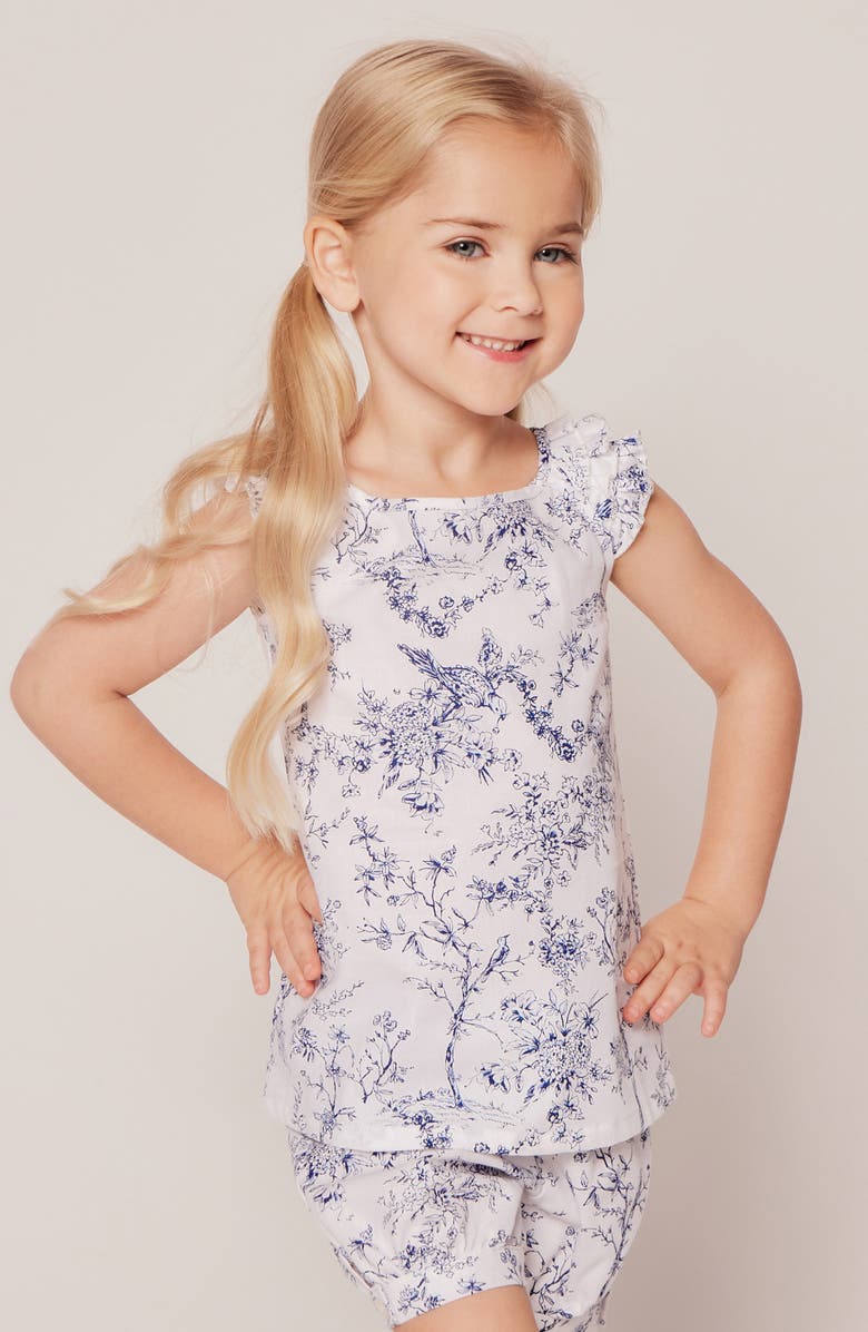 Petite Plume Kids' Timeless Toile Amelie Two-Piece Short Pajamas, Alternate, color, White