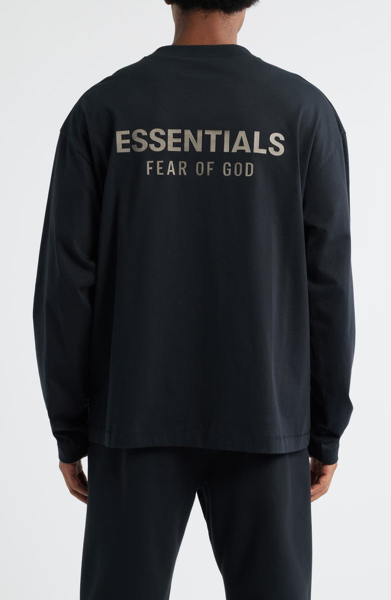 Fear of God Essentials Classic Fit Long Sleeve Logo Graphic T-Shirt, Alternate, color,