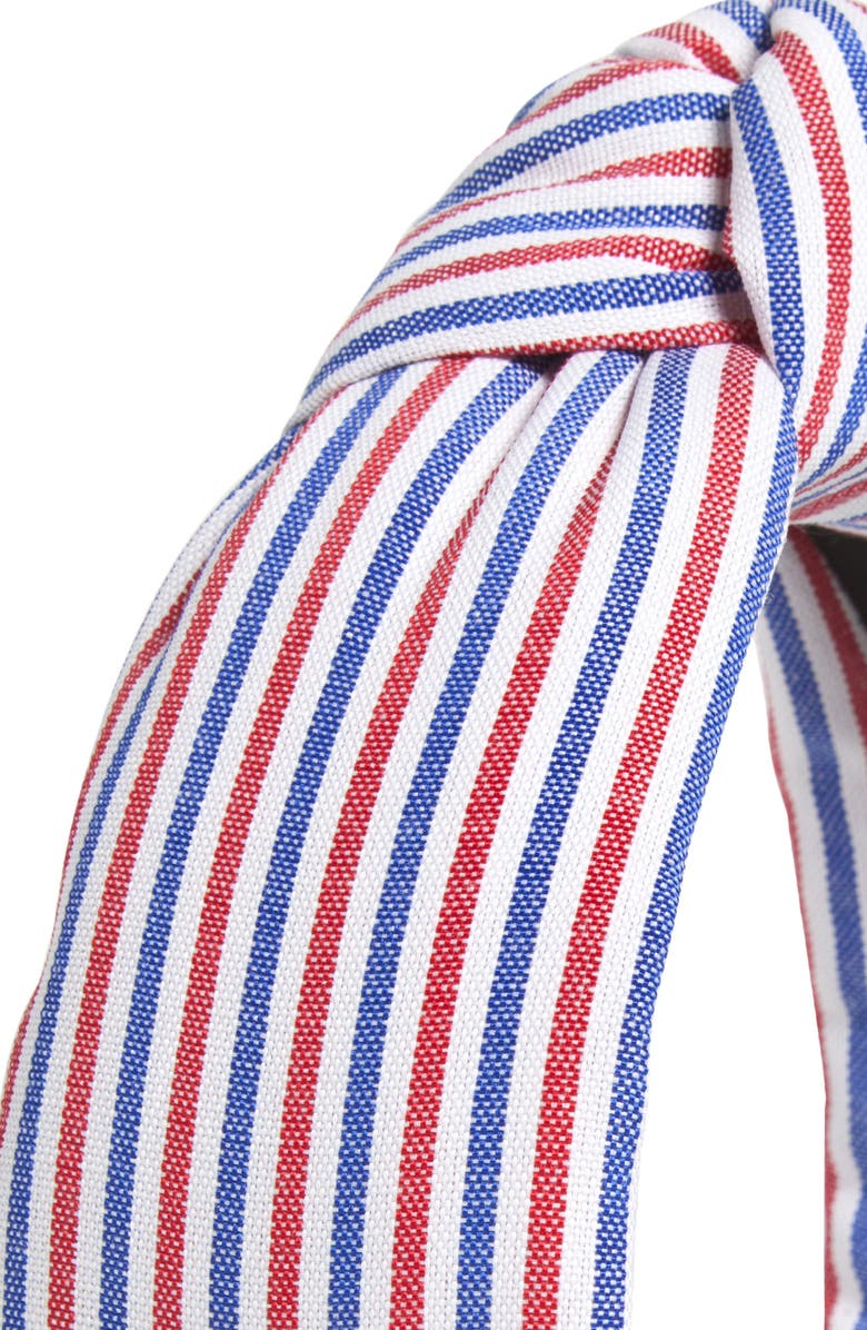 Lele Sadoughi Knot Stripe Headband, Alternate, color, 