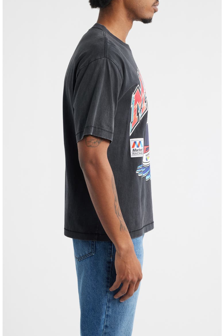 Racing Helmet Graphic T-Shirt, Alternate, color, BLACK