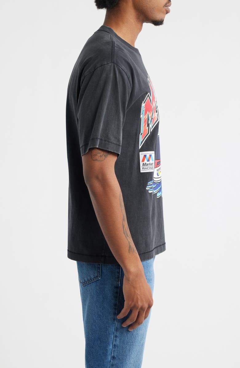 MARKET Racing Helmet Graphic T-Shirt, Alternate, color, Black