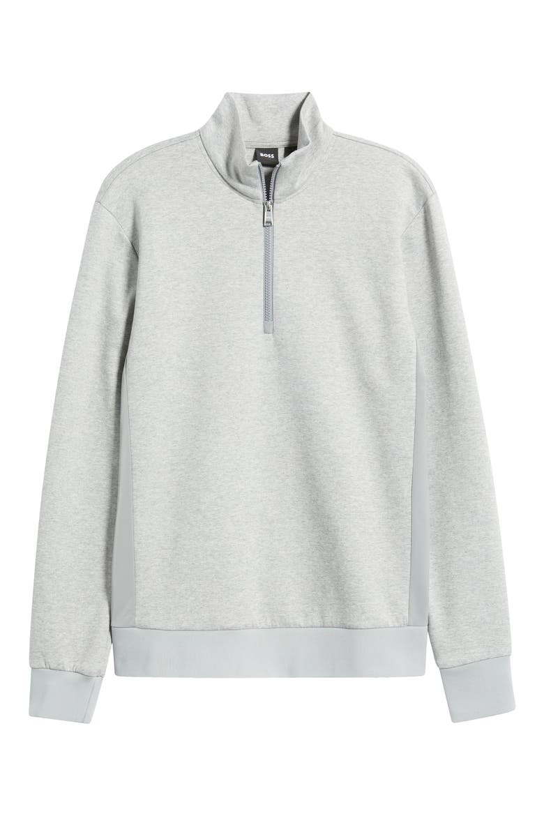 Sidney Quarter Zip Pullover, Alternate, color, SILVER
