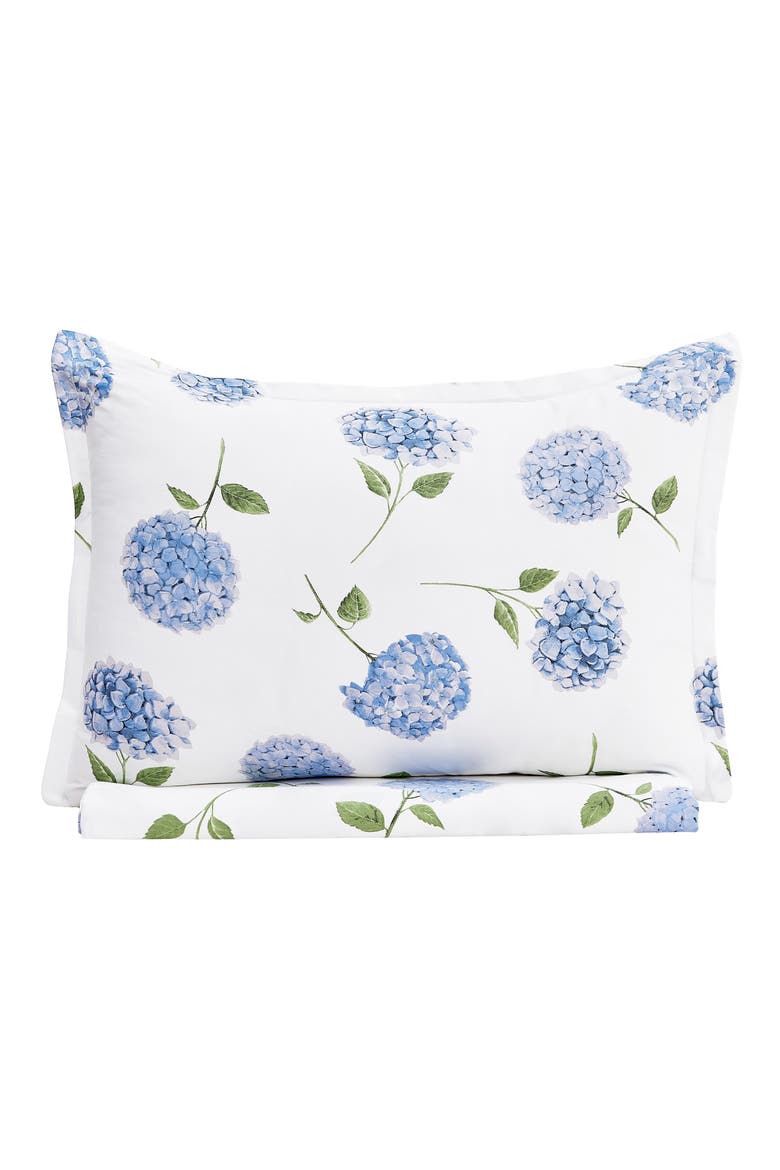 Hydrangea 400 Thread Count Cotton Duvet Set, Main, color, BLUE