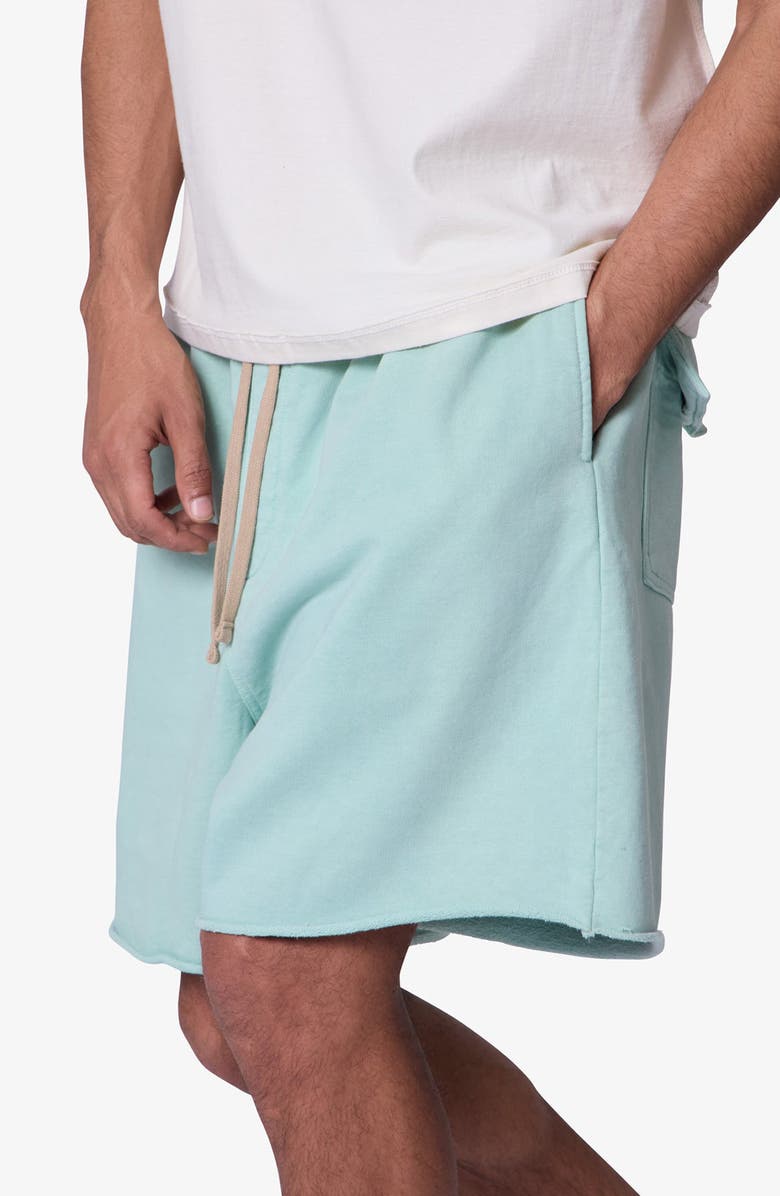 mnml Oversize Cotton Sweat Shorts, Alternate, color, Seafoam