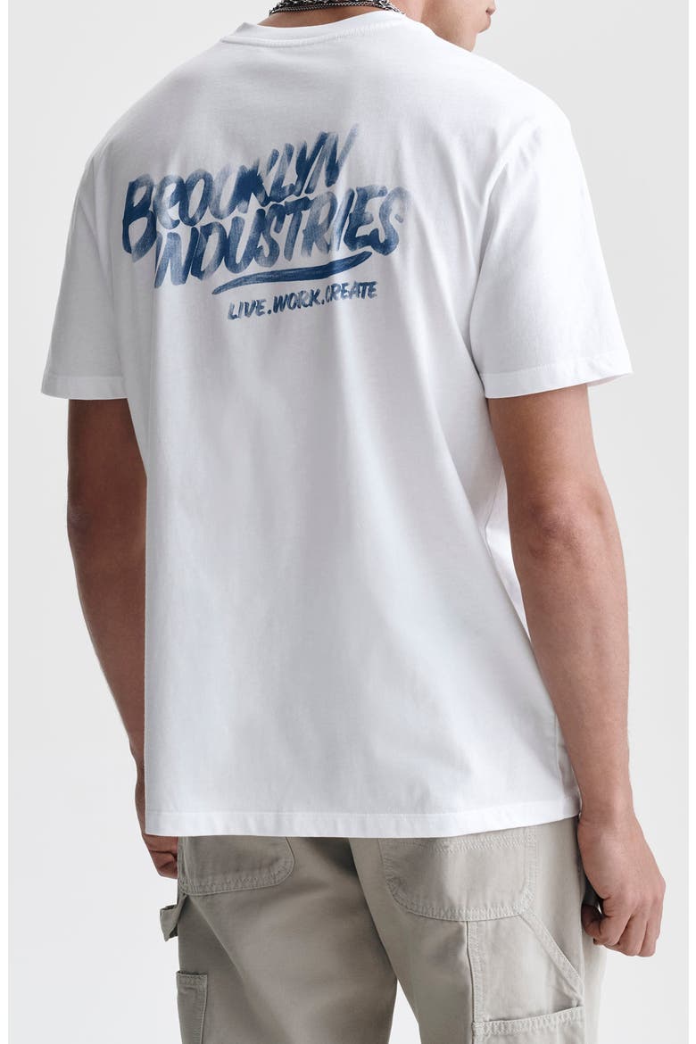 Brooklyn Logo Cotton Graphic T-Shirt, Alternate, color, WHITE