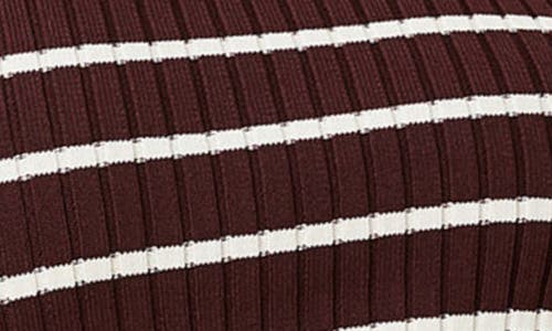 Solid & Striped Dora Rib Crop Top In Brown